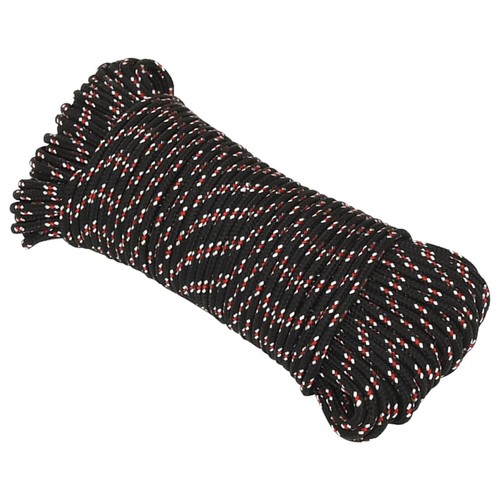 Boat rope black 100 - 100, m
