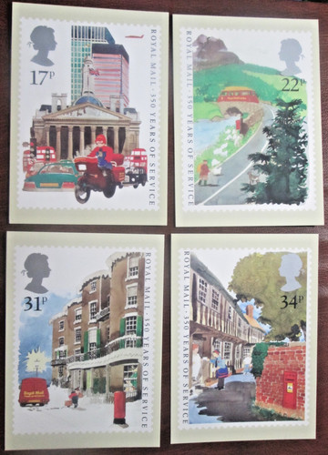 Phq postcards 350 years - postcards, royal
