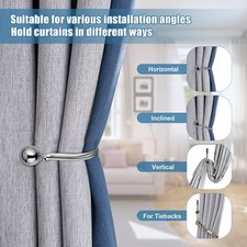 Metal Curtain Hold Backs x 2