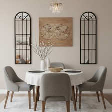 Window Style Garden Mirror