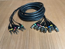 8 Way XLR Female To Jack Stereo Cable Loom Patch Lead 4.2m