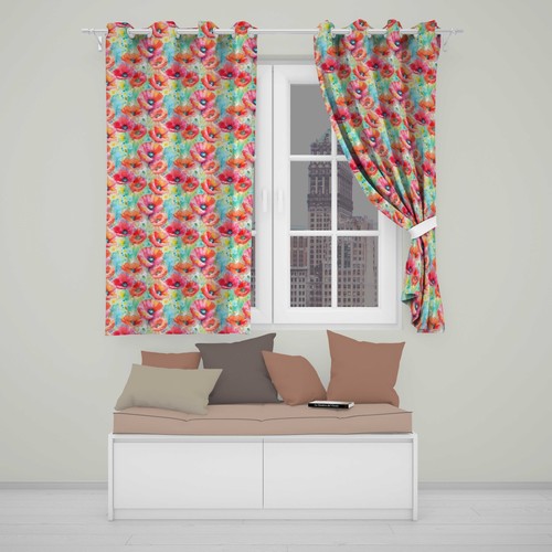 Blackout eyelet curtains - blackout,