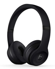 GENUINE BEATS SOLO 3 WIRELESS BLUETOOTH ON-EAR HEADPHONES BLACK
