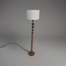 Dark Wood Floor Lamp 65”
