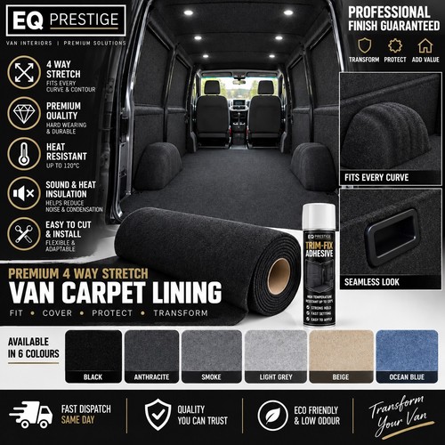 Van lining carpet 4way stretch - van,