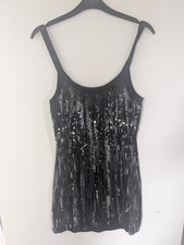 Armani Exchange Little Black Dress Sequin Sparkle Size Small S/P