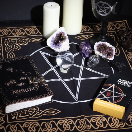 Esoteric fringed altar cloth - esoteric,