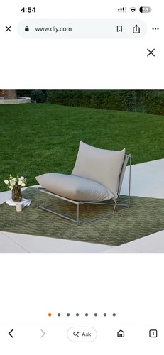 Marina steel garden chair grey - chair,