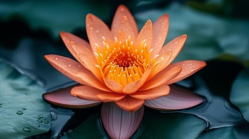 Orange lotus water lily seeds - orange,