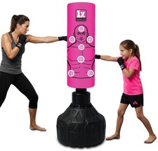 5ft Free Standing Boxing Punch Bag Heavy Duty Adults Punching Kickboxing Stand