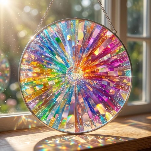 Rainbow crystal prism - crystal,
