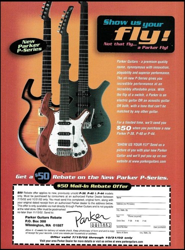 Parker series guitar - p-series,