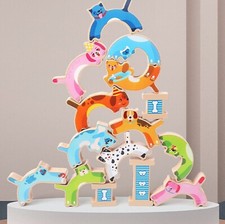 Natural Wood Stacking Game 15