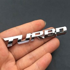 3D TURBO Silver Chrome Metal