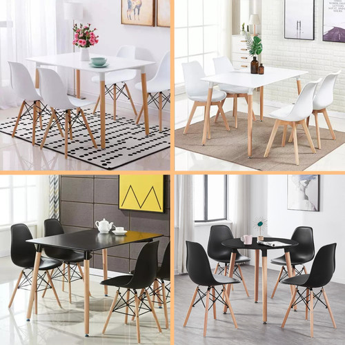 Dining table and chairs set - and,