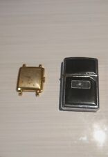 Vintage 60's ORIS gold plated watch repair/parts Zippo lighter working lid dodgy
