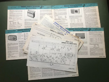 Vintage Job Lot  10 FERRANTI Portable Transistor Radio Service Sheets 1960s/70s