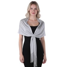 Silver Evening Shawls and