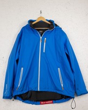 Helly Hansen Jacket Mens UK 2XL Blue Waterproof Helly Tech Sailing Coat