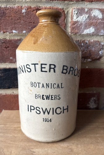 Vintage stoneware flagon - vintage,