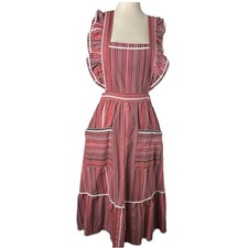 Vtg Pinafore Jumper Apron