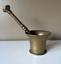 Solid brass vintage mortar - vintage, &