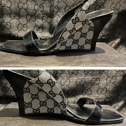 Gucci logo monogram heels - monogram,