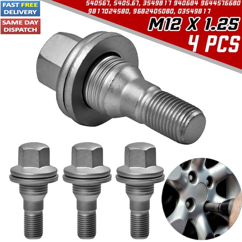 Wheel bolts nuts 17mm - 4x,