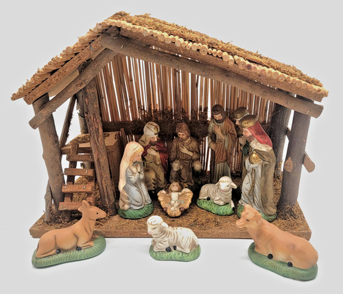 Vintage nativity set - vintage,