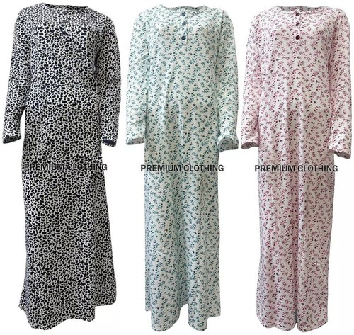 Ladies thermal nightie long - nightie,