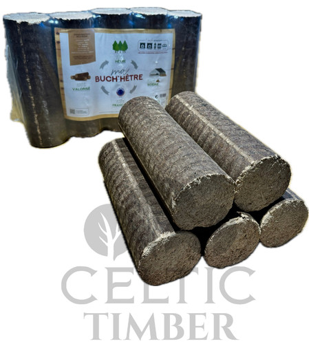 Round hardwood heat logs - round, –