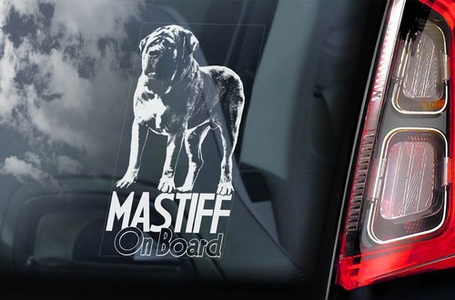 Mastiff dog sticker car - mastiff, sticker,
