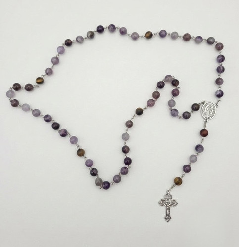 Amathyst and tigers eye - tigers,