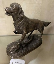 Retriever Bronze Dog Sculpture (David Geenty) - NEW/BOXED