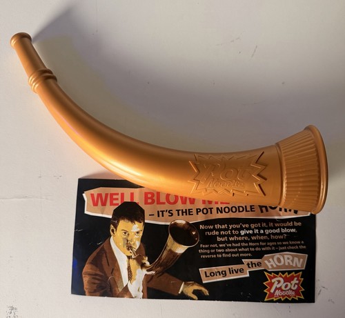 Vintage pot noodle horn - noodle,