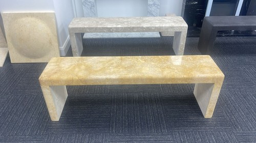 Classic limestone garden bench - classic,
