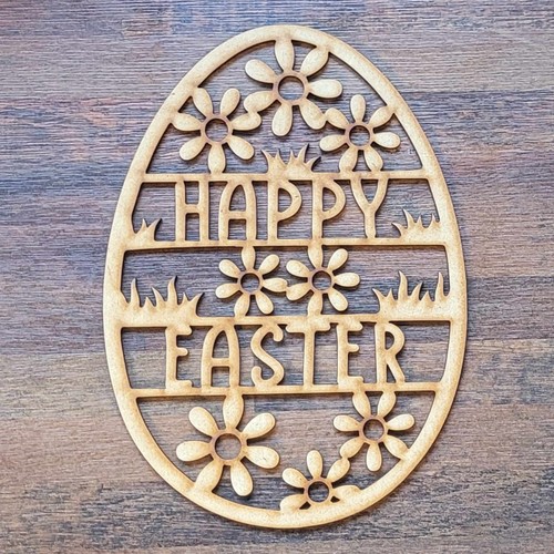 Wooden large easter egg - wooden,