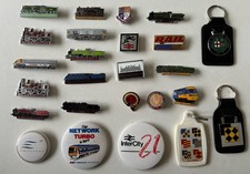 22 Railway Badges & 3 Key