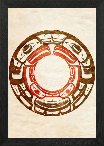 Haida wheel red canvas - wheel,