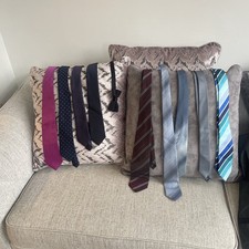 Job Lot of 10 Men’s Ties Job Lot Bundle Various Designs 1 of them is a Bow Tie  