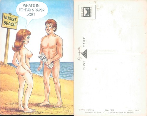Nudist beach cartoon - , bamforth