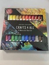 Watercolour Paint Set Pack of 24 High Quality, 24 Colours + 3 Brushes
