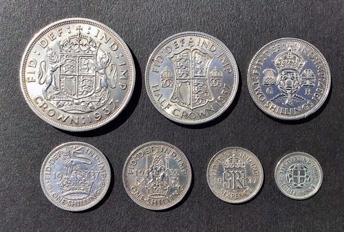 1937 george 500 silver - 0.500,