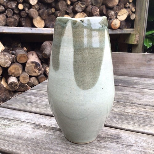 Old vintage green - green, glazed