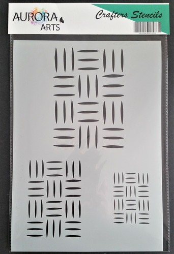 Stencil aurora arts - by, a4