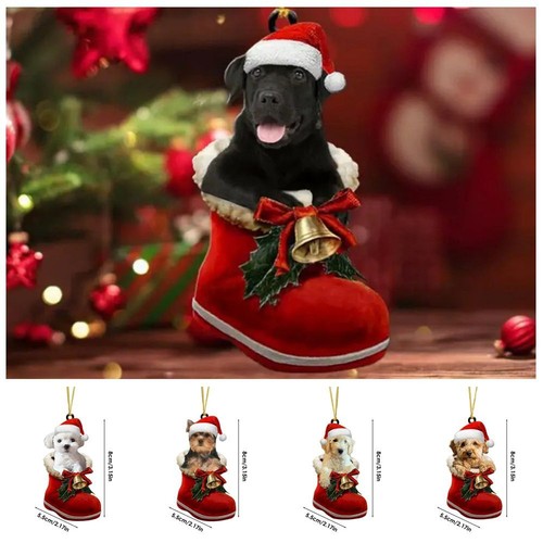 Dog christmas ornaments - christmas,
