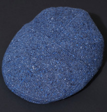 STETSON Hat Flat Driver Cap Mens LARGE Blue Wool Mottled Duckbill Celebrity L