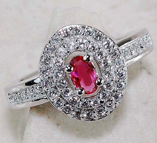 2ct heat treated rubellite - treated,