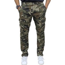 Mens Cargo Trousers Camouflage