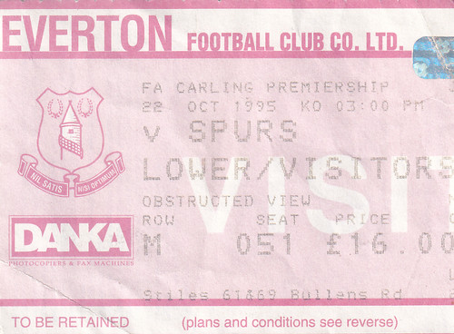Ticket everton tottenham - ticket,